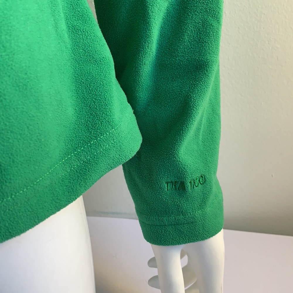 The North Face Green Quarter Zip Pullover Large - Picture 3 of 7